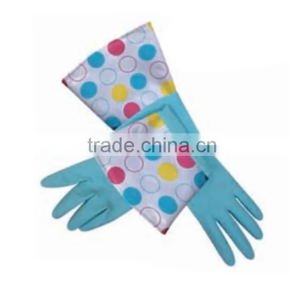 Long Cuff Food Grade Latex Kitchen Gloves With Malaysia Price photo-6