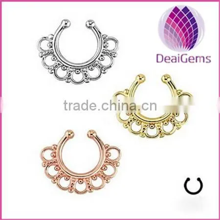 American&European Style New Fashion Fake Nose Ring Non Piercing Nose Ring