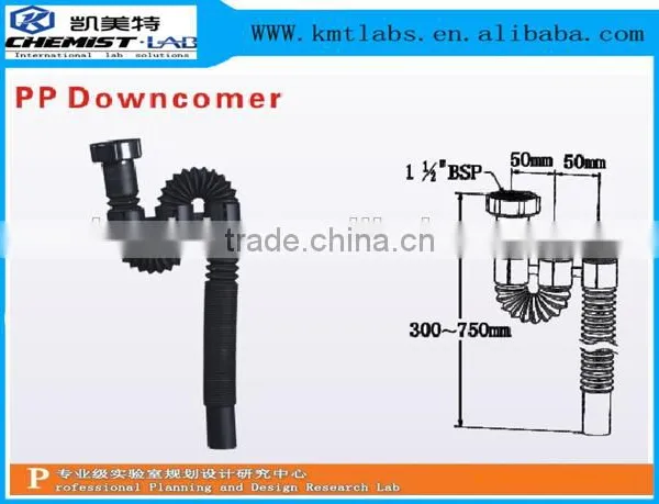 Small Size School Physics Lab Chemical Resistant Sink With PP Drain Bottle Trap photo-2