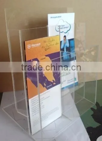 Lucite File Display Rack
