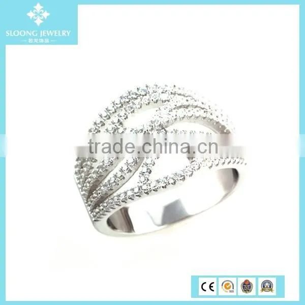 Fast Production 925 Silver Diamond Ring With Green Stone photo-4