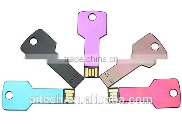 Metal Key Shape Colorful 8GB USB Flash Drive for Cheap Promotional Gift photo-2