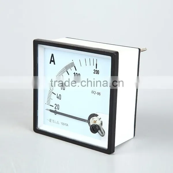 100/5A High Precision Current Meter 96*96 SQ96 Pointer Type Current Meter photo-2