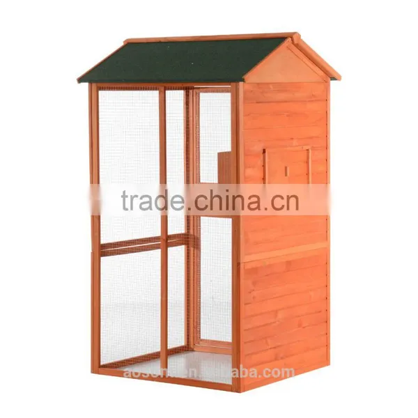 Pawhut 71" Large Vertical Outdoor Aviary Bird Cage - Golden Red photo-4