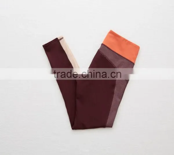 High Waist Long Fitness Sports Leggings Wholesale Yoga Pants photo-4