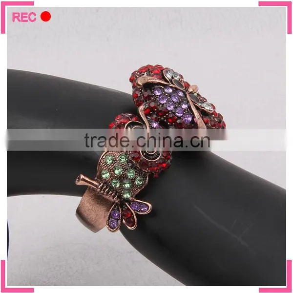 Fashion Bangle for Party, Owl Decoration Rhinestone Bangle photo-2