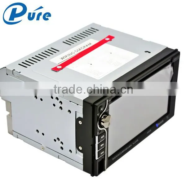 Hot Sale 6.2 Inch Double Din Touch Screen Car DVD Player Built in TV System/ FM Radio/ Amplifier With Bluetooth photo-2