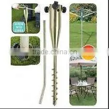 Heavy Duty Scream in Metal Screw Groud Spike Base for Parasol