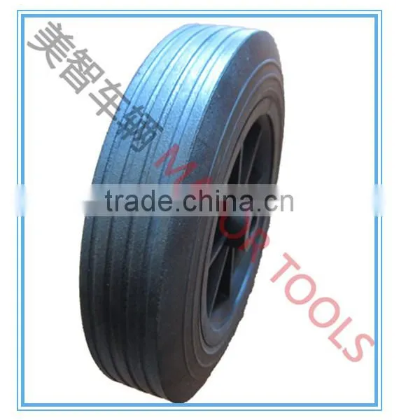 9x2 Solid Rubber Wheel With Plastic Rim photo-2