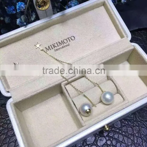 18k Gold Earring Jewelry Natural Freshwater Pearl Earrings