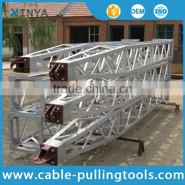 High Strength Aluminum Alloy Inner Suspended Lattice Gin Pole For Erection Tower photo-3