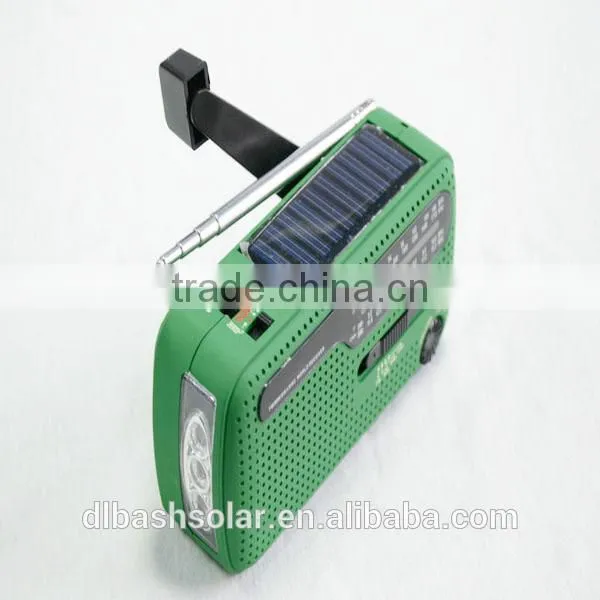 Emergency Solar Hand Crank Dynamo AM/FM/NOAA Weather Radio, Flashlight, Reading LED Light, Cell Phone Charger w/ USB Adaptor photo-5