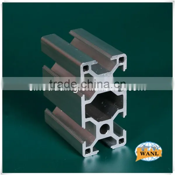 Anodized/powder Coated 6063 Extruded AL Profile for Building Materials photo-4