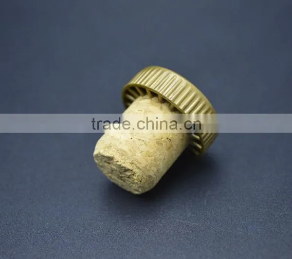 Plastic Top Wood Cork for Glass Wine Bottle Stopper photo-5