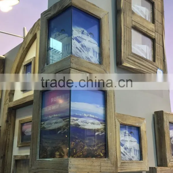 2016 New ANTIQUE Unique Wall Corner Photo Frame, Wooden Corner Picture Frame photo-2
