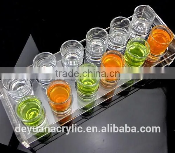 Elegant Rectangle Acrylic Bullet Shot Glass Display Holders photo-5