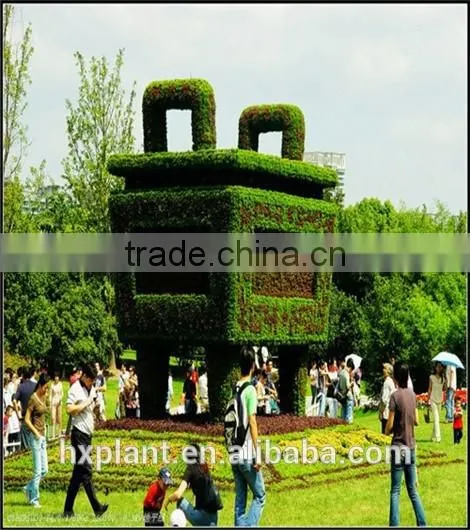 Small Sculpture Aritificial Green Sculpture Plastic Fake Plant Artificial Sculpture Artificial Statue photo-4