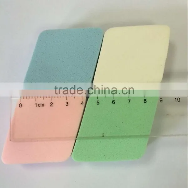 4Pcs Colorful Suqre Shape Latex Sponge Makeup Sponge Manufacturer photo-2