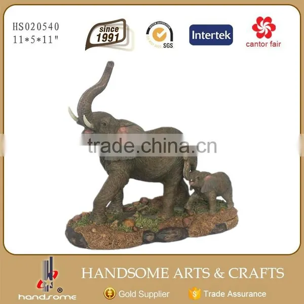 10.5 Inch Resin Craft Home Decoration Elephant Sculpture Animal Statue photo-3
