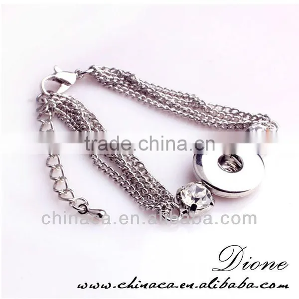 Wholesale Brass Snap Button Jewelry Fashion Button Bracelet photo-3