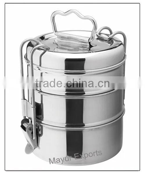 Stainless Steel Tiffin - 4-tier photo-2