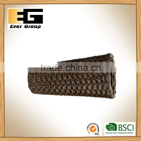 Indoor Gardening Classic Round PE Rattan Basket With Plastic Inner photo-2