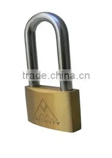 Long Shackle Heavy Duty Brass Padlock, CMK Brand
