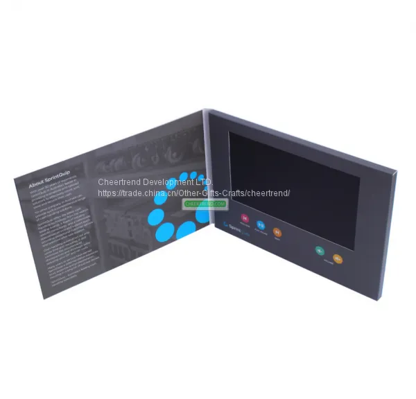 2GB Customzied Size Lcd Video in Print Video Brohcure With hd Screen photo-3