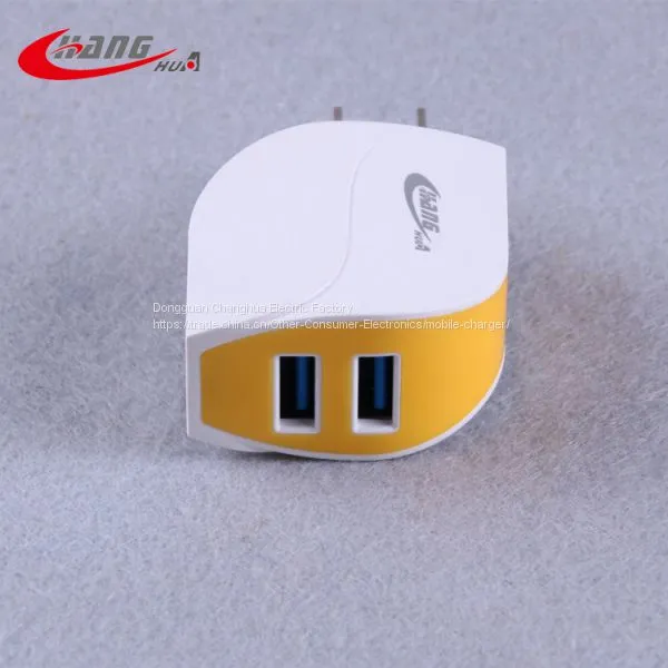 Changhua Factory Price Dual USB Mobile Phone Charger