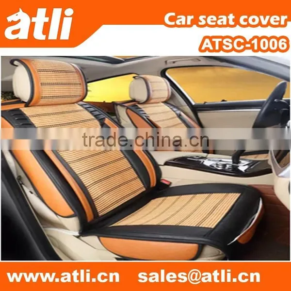 Orange Ice Silk Car Seat Covers