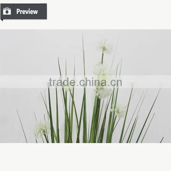 Artificial Potted Grass Onion Grass With Dandelion Flower for Indoor Decortaion photo-2