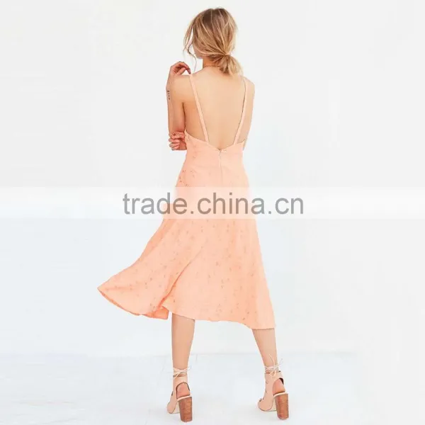 2016 Embroidered Maxi Dress Backless Dress photo-2