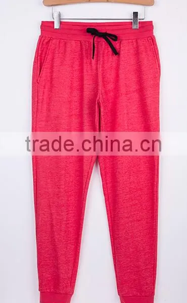 Customized Skinny Sports Pants Pop Style CVC60/40 Cotton Wholesale Cheap Plain Blank Pants photo-2