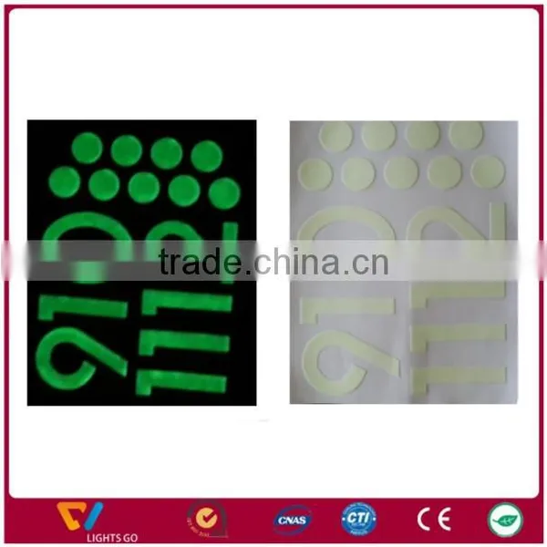 Hi Visibility Glow in the Dark Wall Sticker for Sleeping Room / Beautiful Fluorescent Keyboard Sticker photo-5