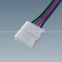 5050 3528 RGB Led Strip Connector + Wire Cable Extension Any Feet Solderless