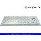 Rugged 65 Keys Industrial Kiosk Keyboard With Short Keys And Trackball