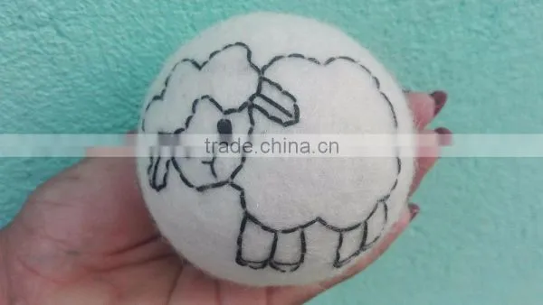 100% Organic Felt Dryer Balls/100% Handmade Natural Felt Dryer Ball photo-2