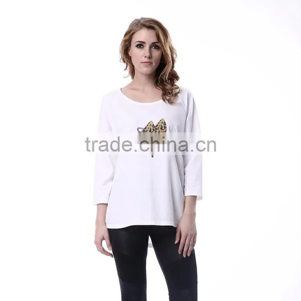 Quality Primacy Updated Ladies Girl White t Shirts Plain