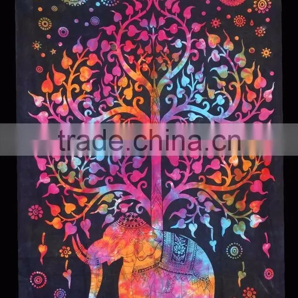 Indian Hippy Tapestries Indian Wall Hanging Cotton Tapestries For Ladies photo-3