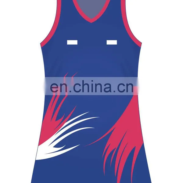 Sublimation Printing Netball Jerseys for Girls,emberiodery Patch Netball Team Wear Jerseys