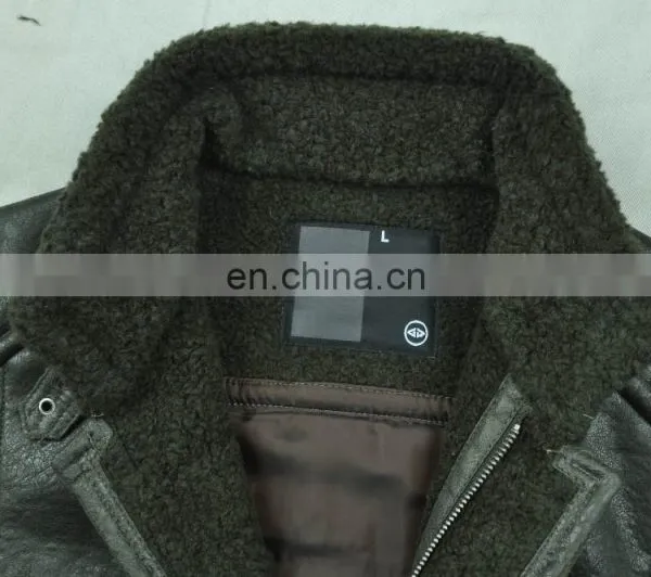 2015 Lastest Fashion Mens Handsome Long Green Leather Jacket photo-4