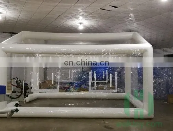 0.45mm Pvc Tarpaulin Transparent House Shape Inflatable Easy up Beach Tent Outdoor Camping Bubble Tent photo-4