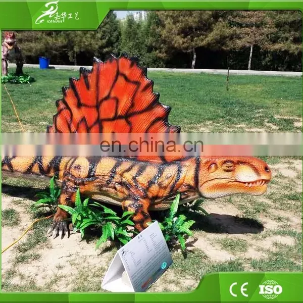 Outdoor Amusement Equipment Mechnical Vivid Fiberglass Animation Dinosaur photo-2
