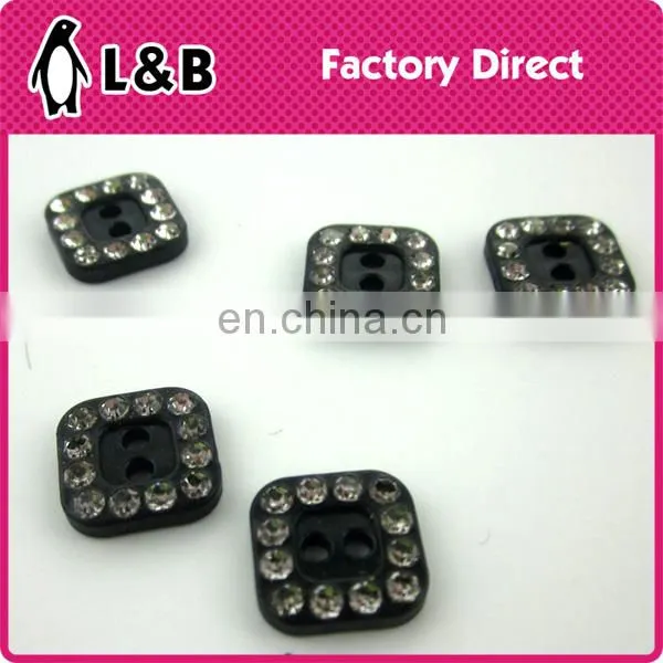 20L Decorative Plastic Clothing Button Rhinestone Crystal Button photo-4