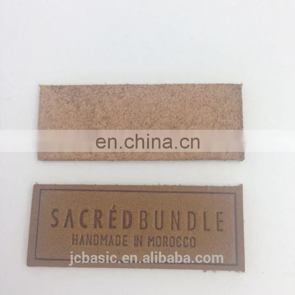 Custom High Quality Jacket Embossed Denim Leather Patch Labels photo-2