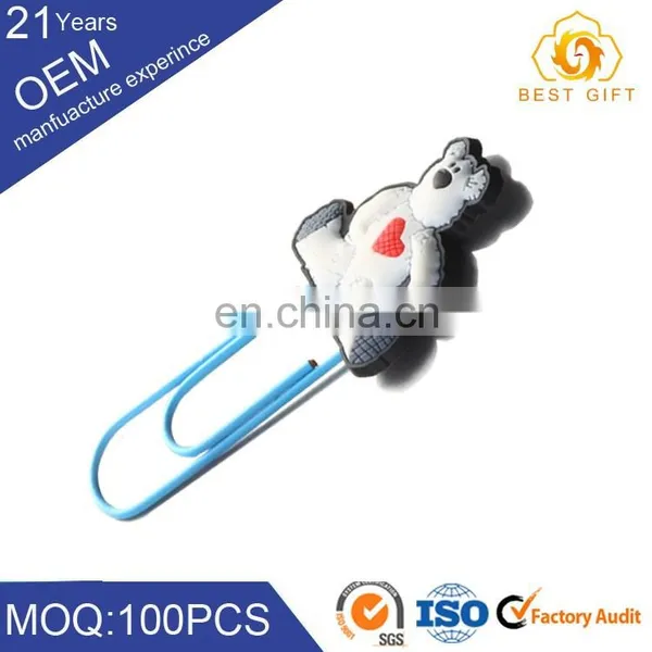 Hot Sell Unique Customized Design Anime Logo Paper Clip Metal Paper Clip Holder photo-2