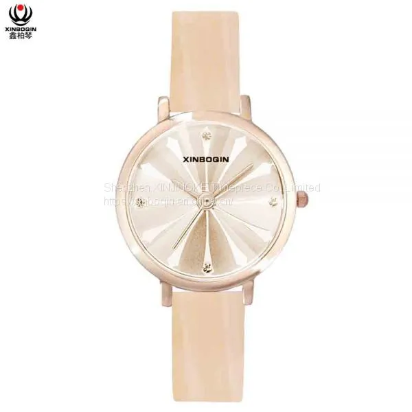 XINBOQIN Supplier Custom Luxury Water Resist High Quality Lady Brand Trendy Featurely Quartz Acetate Watch photo-3