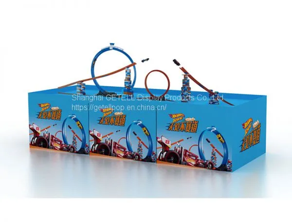 CMYK Offset Printing Cardboard Island Floor Display Stand Box for Toy