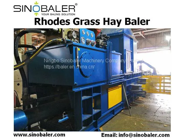 Rhodes Grass Hay Baler Machine