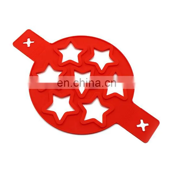 Customize Silicone Star Shaped Fried Egg Ring Omelette Egg Ring Pancake Poach Mold photo-4